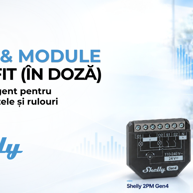 Relee și module retrofit Shelly