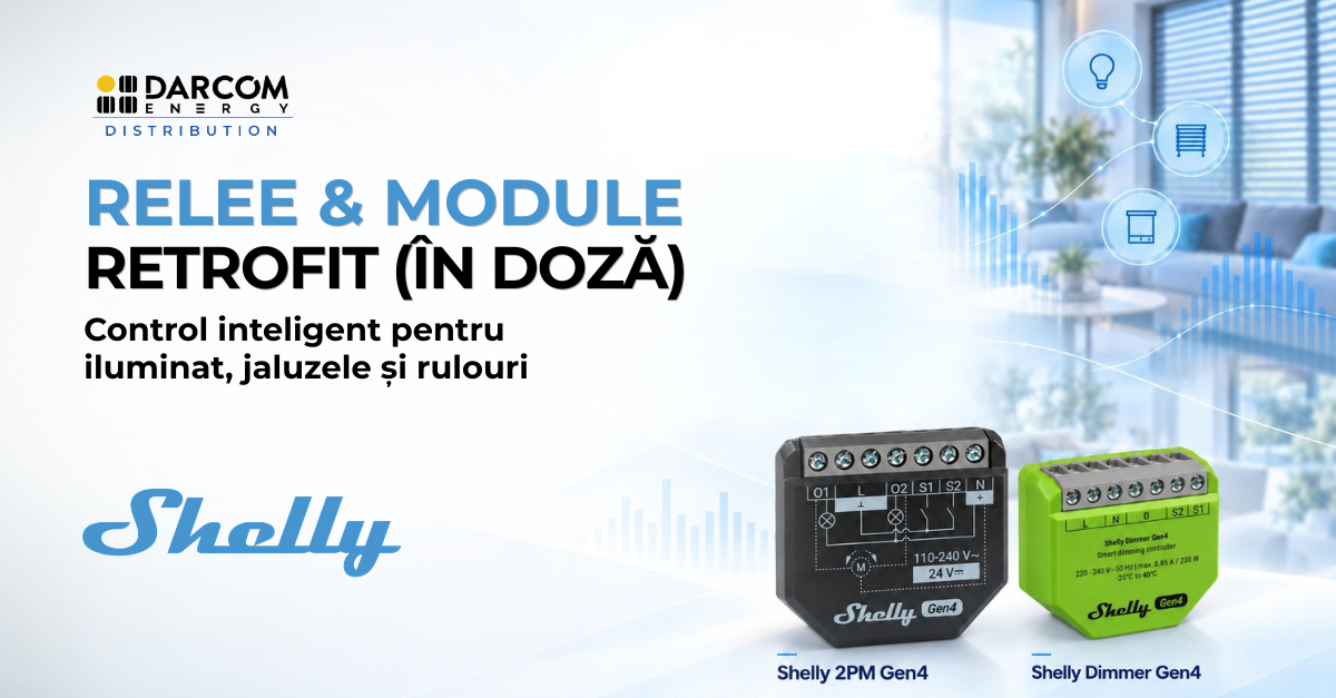 Relee și module retrofit Shelly