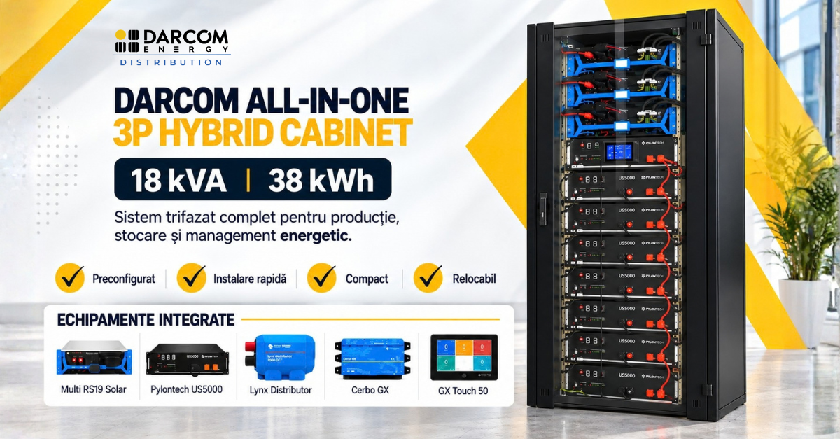 Sistem hibrid trifazat Darcom All-in-One 18 kVA