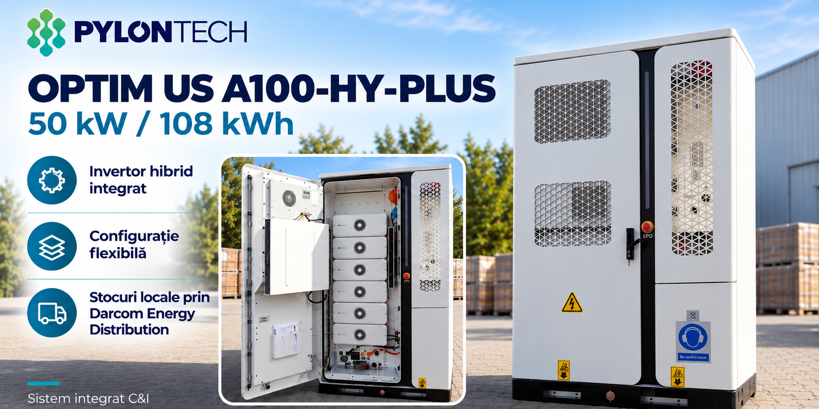 Pylontech A100-HY-PLUS 50 kW 108 kWh Pylontech A100-HY-PLUS 50 kW 108 kWh